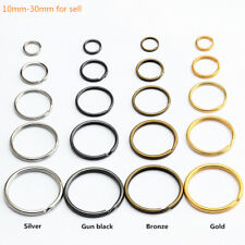  Split Ring Round Key Rings Double Loop Keychian Metal Plating 4 Color 100-1000x picture