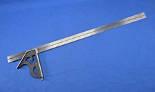 NICE Vintage  L. S. Starrett Co. Combination Square Head w Scribe on a 24