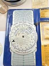 Vintage APR E6-B Flight Computer Jeppesen 3-Way Slide Pilot Navigation Lot picture
