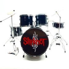 Slipknot Black Miniature Drum Set Collectible Replica Display Model Gift 1/6 picture