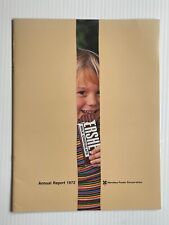 1972 Hershey Foods Corporation Annual Report (Shareholders Book / Stock Book) picture