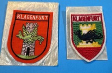 2 Vintage Klagenfurt Austria Patches Dragon for clothing ? picture