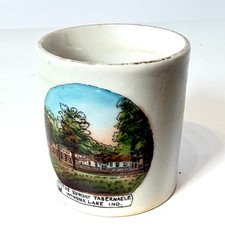 WINONA LAKE INDIANA IND ANTIQUE Souvenir China Trinket CUP picture