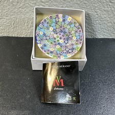 Vintage Murano Millefiori Vetro Artistico Glass Trinket Dish Italy Art Glass 3” picture