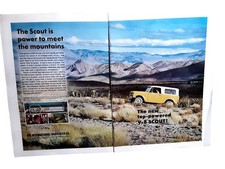 1967 International Harvester Scout V8 2 Page Print Ad 4x4 Off Road picture