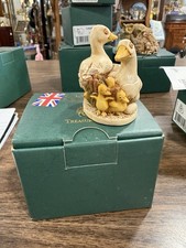 Harmony Kingdom Lords of the Lake Geese NIB UK Made NOS figurine Box 2002 picture
