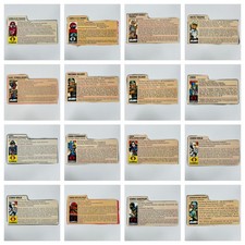 You Choose - Vintage GI Joe File Card Only, Hasbro 1980s Bazooka Cobra Medic picture