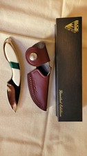 Buck 326 Limited Edition Lockback Pocketknife Bone Handle Sheath Box 2004 picture