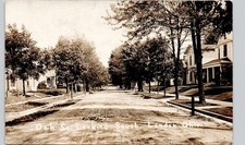 OAK STREET SOUTH london oh c1910 postcard ohio real photo rppc residential house picture