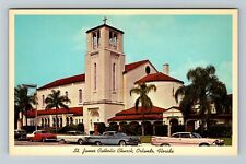 Orlando FL-Florida, St James Catholic Church Vintage Souvenir Postcard picture