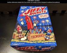1957 Jiffy Rockets - July 4th - Retro design empty display box picture