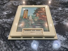VTG ANTIQUE Plastic Framed Thermometer Advertising McRoberts Auto Service 1950’s picture