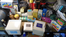 Lof of Vintage 70's ? Avon Bottles, Soaps, Peanuts, Linus, Small World, etc. picture