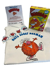 NORMAN 50TH ANNIVERSARY CEREAL BOX  SET WITH SHIRT & STICKERS NABISCO LICENSED picture