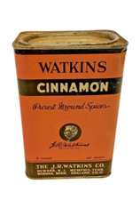 VTG Watkins Spice Tin Cinnamon 8 oz. size T-11 picture