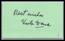 Viola Dana - Silent Actress - 3x5 Card - Signed / Autograph picture