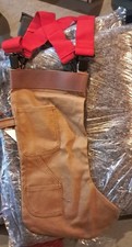 🏷️ 2 BRAND NEW Christmas Stocking, Sealed Duluth Trading Co Fire Hose Tradesman picture