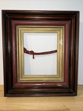 VTG Late 1800s Rustic Americana Deep Wood Frame Original Finish Fits 8x10 picture