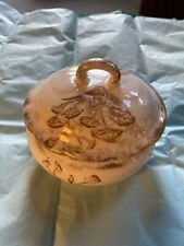 ADAMANTINE CHINA 1888- 1893 SMALL TUREEN WITH LID RIMMED IN GOLD  picture