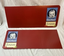 Vintage Gerber Baby Food Shelf Sign-Red picture