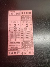 C&O RY Chessie Cat Railroad Seat Check Original Ephemera Vintage Ticket picture