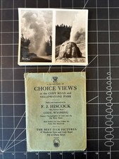 1930s F.J. Hiscock “Choice Views of the Cody Road & Yellowstone Park” Photos picture