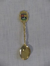 Vtg Gold Tone Venezuela Souvenir Spoon, Unmarked r picture