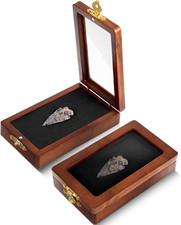 Arrowhead Display Case American Small Arrowhead Display Box, Wood Shadow Case Ca picture