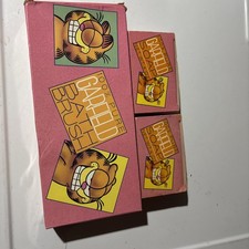 Vintage Avon Garfield Bath Brush 10”  & 4oz Soap x2- 1981 picture