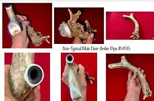#1495 Non-Typical Mule Deer Antler smoking pipe picture