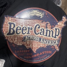Sierra Nevada Beer Camp Across America rare metal tin tacker craft 16x13 sign  picture