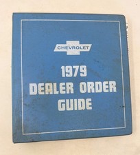1979 Chevrolet Dealer Order Guide Brochure Catalog picture