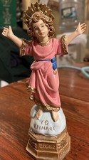 Chalkware Divino Nino Statue 7 Inches  picture