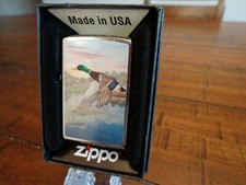 MALLARD DUCK IN FLIGHT ZIPPO LIGHTER MINT IN BOX picture