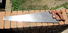 ATKINS No 53 Silver Steel 27' hand saw early Perfection handle Inscribed  picture