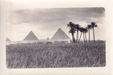 Rare 4x6 1920s Photo Egypt Great Pyramids Of Giza Pyramid Khufu Khafre Menkaure picture