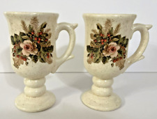 Blooming Beauties Two Ceramic Floral Mugs - Set of 2 picture