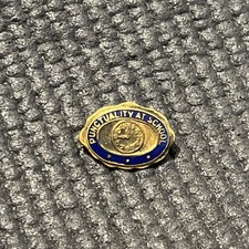 Vintage Punctuality At School Clock Lapel Hat Pin P8241 picture