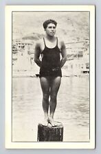 Catalina IslCA-California Marcelino Hernandez Deep Sea Diver Vintage Postcard picture