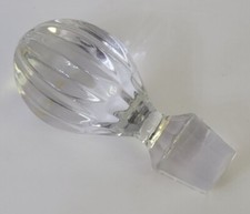 Vintage Heavy Glass Bottle Stopper 7/8