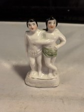 Antique Chang & Eng Bunker Siamese Twins Porcelain Figure c1870s picture