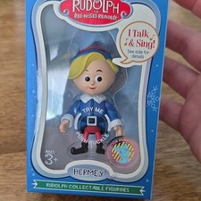 Rudolph the Red-Nosed Reindeer Hermey Talking Sound Hand Painted Figurine picture