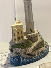 Harbour Lights Great Lighthouses Alcatraz California #407 Figurine w/ Box COA picture