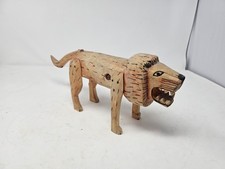1970s Alejibre Folk Art Lion Figure - La Union/Jimenez Style Mexican Folk Art picture