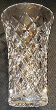 Lead Crystal Vase Vintage Diamond Pattern 6