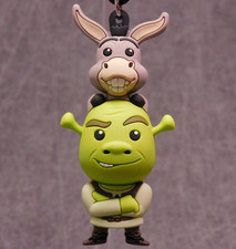 Shrek NEW * Shrek and Donkey Clip * Blind Bag Series 2 Key Chain Monogram picture