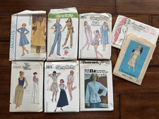 Vintage 50's-80's Pattern Lot; Halston Dress, Jiffy Jumpsuit, Suspended Skirt picture