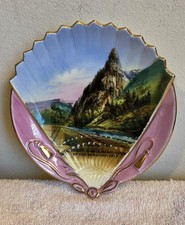 J.H.R. & CO. PORCELAIN GILT EDGED SOUVENIR TRINKET DISH - GUNNISON, CO - GERMANY picture