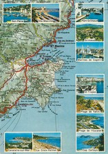 Map of French Riviera, France - Sainte Maxime to Cavalaire picture