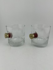 Two benshot bullet Shotgun glasses Tumblers “Hope For The Warriors”  picture